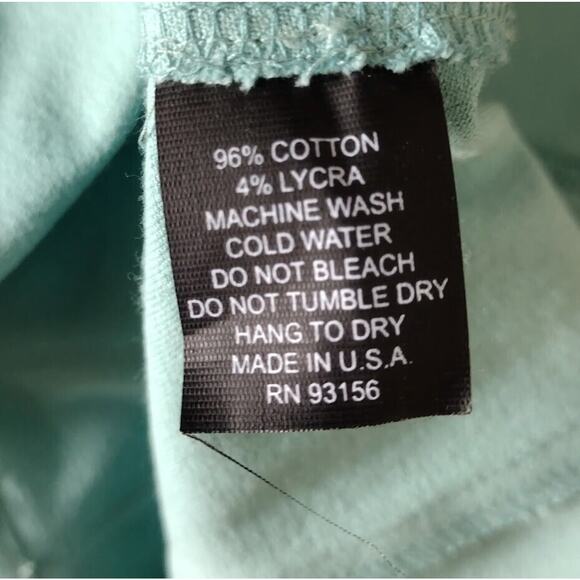 Karen Martini Button Up Unlined Jean Style Jacket, Sz 8, Aqua - Picture 6 of 6